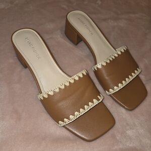 Marc Fisher Brown Slide Sandals